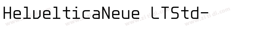 HelvelticaNeue LTStd字体转换